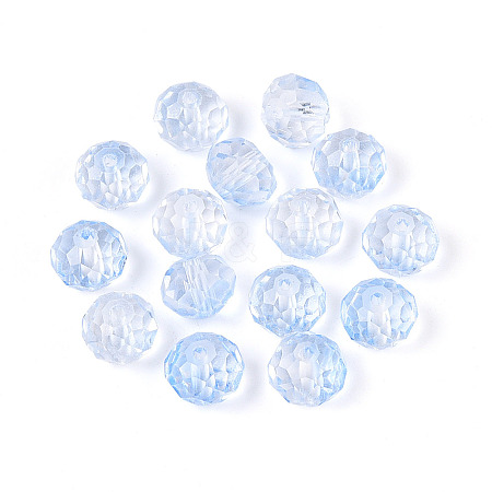 Baking Paint Transparent Glass Beads X1-GLAA-N011-10mm-04-1