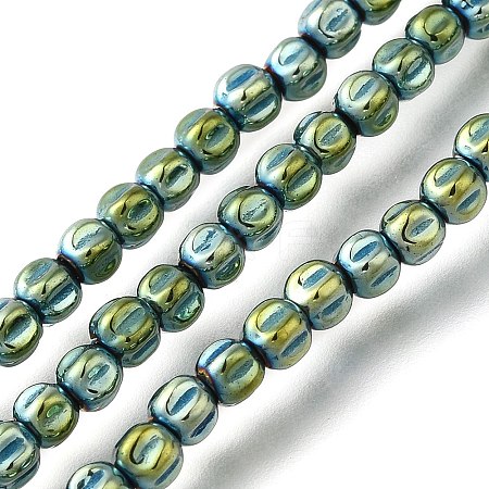 Electroplated Synthetic Non-magnetic Hematite Beads Strands G-C154-A01-01H-1