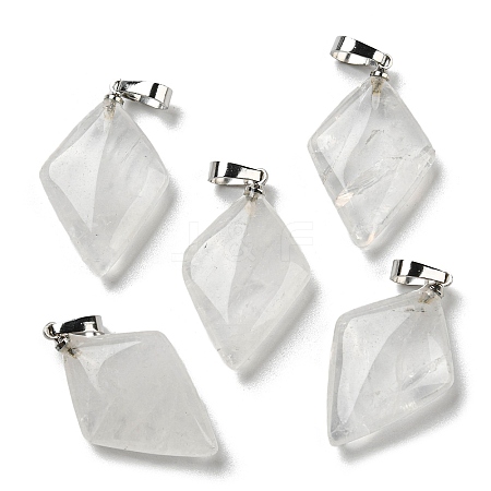 Natural Quartz Crystal Pendants G-C066-03C-1