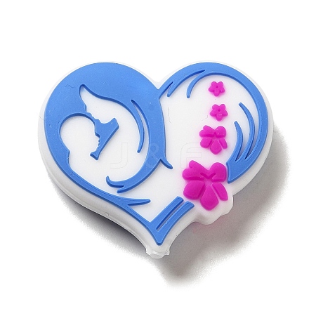  Mother's Day Silicone Focal Beads SIL-P007-B02-1