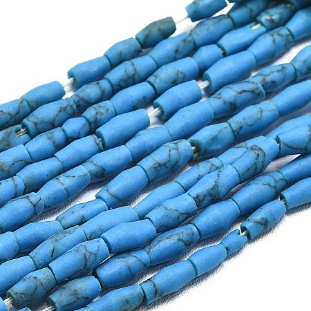 Dyed Synthetic Turquoise Beads Strands G-D356-A01-02-1