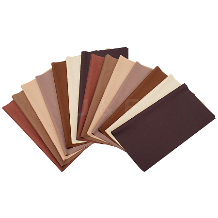 7Pcs Cotton Pure Color Fabric AJEW-WH0481-631D-1