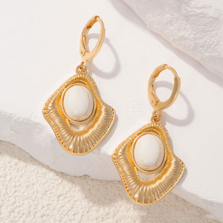 Zinc Alloy Resin Hoop Earrings FS-WG5C4FF-01-1