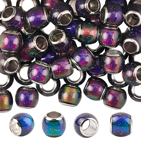 50Pcs Glass European Beads GLAA-PA0001-02-1