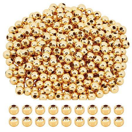 400Pcs Rack Plating Brass Beads KK-ME0001-71-1