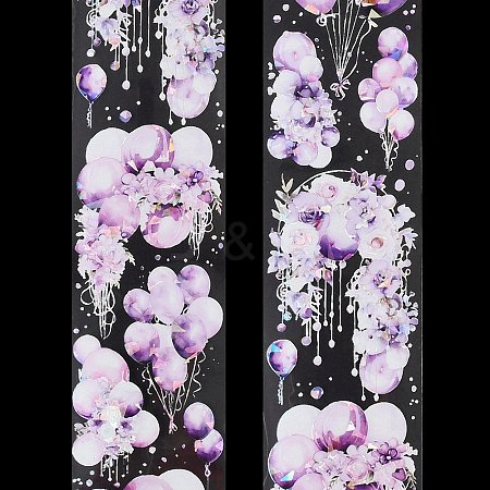 Flower PET Waterproof Stickers STIC-P015-A02-1