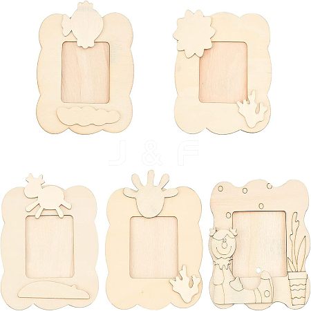 Unfinished Natural Wood Photo Frames WOOD-NB0001-53-1