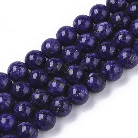 Natural Charoite Beads Strands G-S150-57-8mm-1