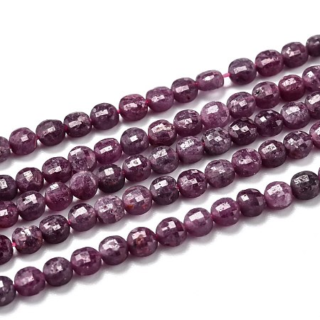 Natural Ruby/Red Corundum Beads Strands G-H266-19-1