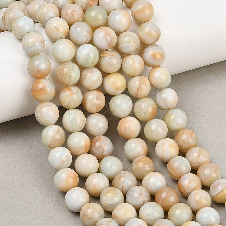 Handmade Lampwork Beads Strand LAMP-B056-10mm-01-1
