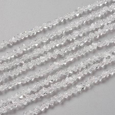 Transparent Solid Color Glass Beads Strands X-GLAA-L031-01-B01-1
