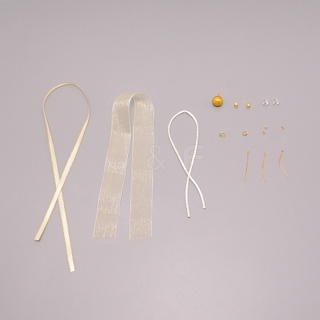 DIY Bowknot Pendants Making Kits DIY-TAC0012-55-1