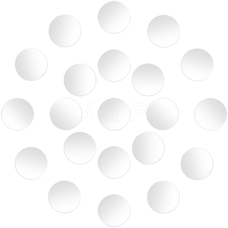 250Pcs Acrylic Self Adhesive Mirror Wall Stickers AJEW-SP0001-21A-1