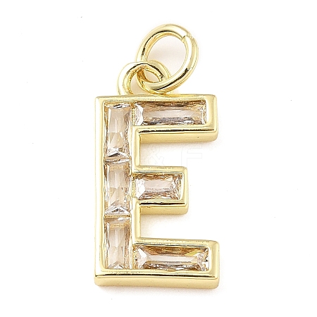 Brass Micro Pave Cubic Zirconia Pendants KK-V014-01G-05-1