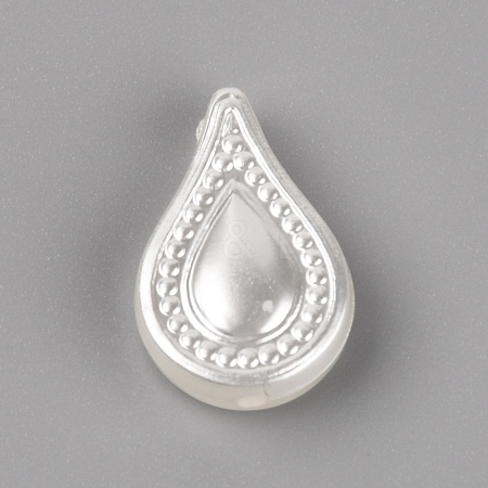 Opaque Acrylic Beads OACR-WH0026-02A-1