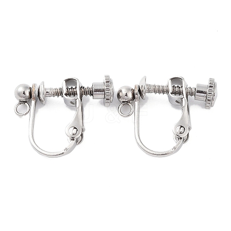 Non-Tarnish 316 Stainless Steel Clip-on Earring Findings LS-X-STAS-K274-09P-1