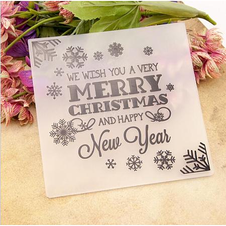 Plastic Fondant Stencil DIY-WH0221-04L-1