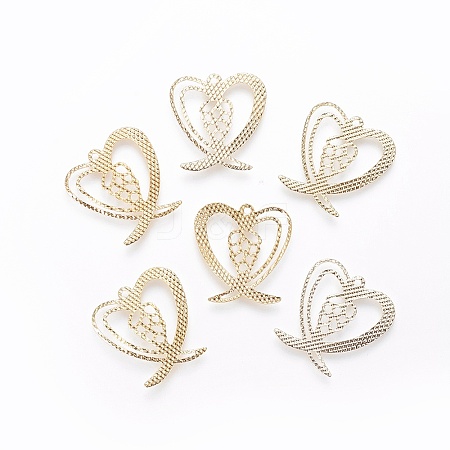 Iron Filigree Pendants LS-IFIN-F158-09G-1