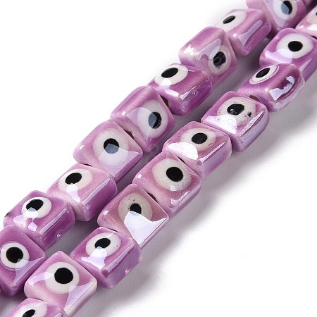 Handmade Porcelain Ceramic Beads Strands LAMP-B021-06L-1