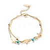 304 Stainless Steel Multi-strand Bracelets STAS-D152-04G-8