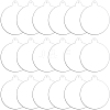 30Pcs Transparent Acrylic Big Pendants MACR-SC0001-74-1