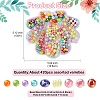 456Pcs Opaque Acrylic Beads MACR-YW0003-38-3
