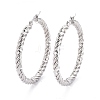 Tarnish Resistant 304 Stainless Steel Hoop Earring EJEW-F257-14P-1