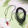 Waxed Polyester Cord Necklaces NJEW-TAC0022-05-7
