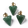 Natural Green Aventurine Pendants G-Z010-01C-1