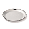 Non-Tarnish Flat Round 430 Stainless Steel Jewelry Display Plate STAS-P289-01P-1