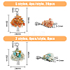SUPERFINDINGS 28Pcs 7 Styles Chakra Alloy European Dangle Charms G-FH0001-81-2