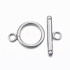 Tarnish Resistant 304 Stainless Steel Toggle Clasps STAS-H376-77-2