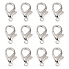Zinc Alloy Lobster Claw Clasps PALLOY-D008-P-1