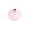 Natural Rose Quartz Fruit Pendants PW-WG86533-02-1