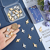 32Pcs 2 Colors Alloy Enamel Pendants ENAM-SC0005-63-3