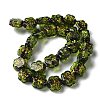 Handmade Foil Lampwork Beads Strands FOIL-Z001-03F-1