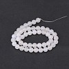 Natural White Agate Round Beads Strands G-N0151-10-6mm-2