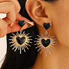 Alloy Dangle Stud Earrings WG153F0-07-1