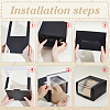 Foldable Cardboard Gift Cap Storage Boxes with Clear PVC Window CON-WH0099-66A-3