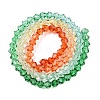 Gradient Color Baking Paint Glass Bead Strands X1-DGLA-A039-T2mm-A013-2