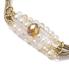 Glass & ABS Plastic Imitation Pearl Link Bracelets BJEW-JB10425-3