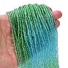 Transparent Painted Glass Beads Strands X1-DGLA-A034-T2mm-A17-2