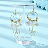 Moon & Sun & Star Alloy Chandelier Earrings EJEW-TA00294-2