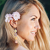 3 Pairs 3 Colors Enamel Daisy Flower Dangle Earrings EJEW-AN0001-41-4