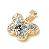 Brass Rhinestone Pendants RB-CBA2C2D-06G-2