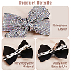2Pcs Bowknot Rhinestone Hair Barrettes PHAR-HS0001-05-4