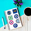 50Pcs Evil Eye Theme Paper Stickers Sets X-STIC-P001-03-4