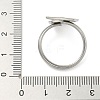 304 Stainless Steel Cuff Rings Components STAS-K279-02E-P-3