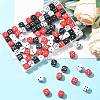 90Pcs 3 Colors Acrylic Beads OACR-FS0002-47-7
