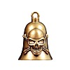 Skull Cross Brass Mini Altar Bells for Witchcraft Wiccan Altar Supplies PW-WGB1A40-01-5